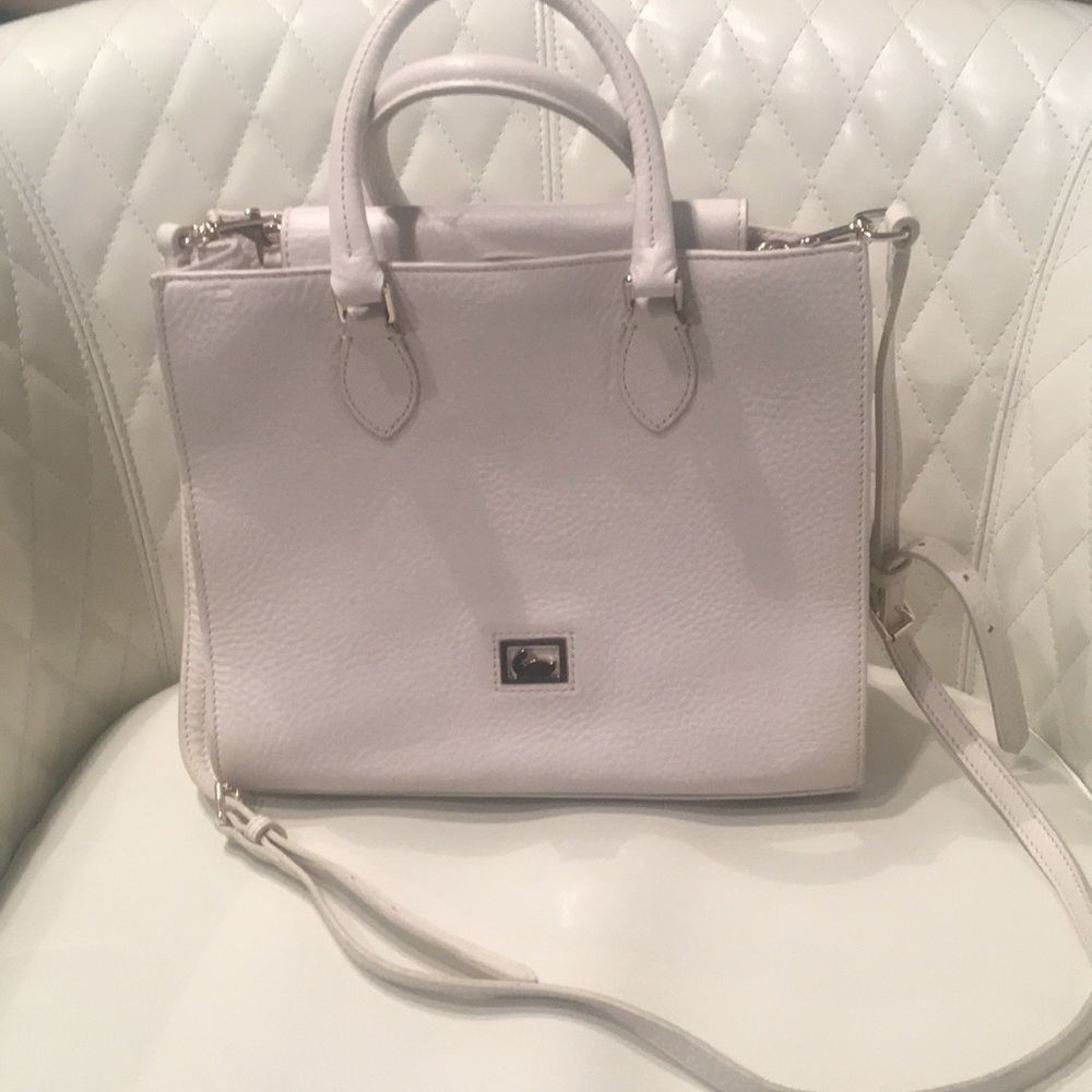 Dooney & Bourke white leather purse